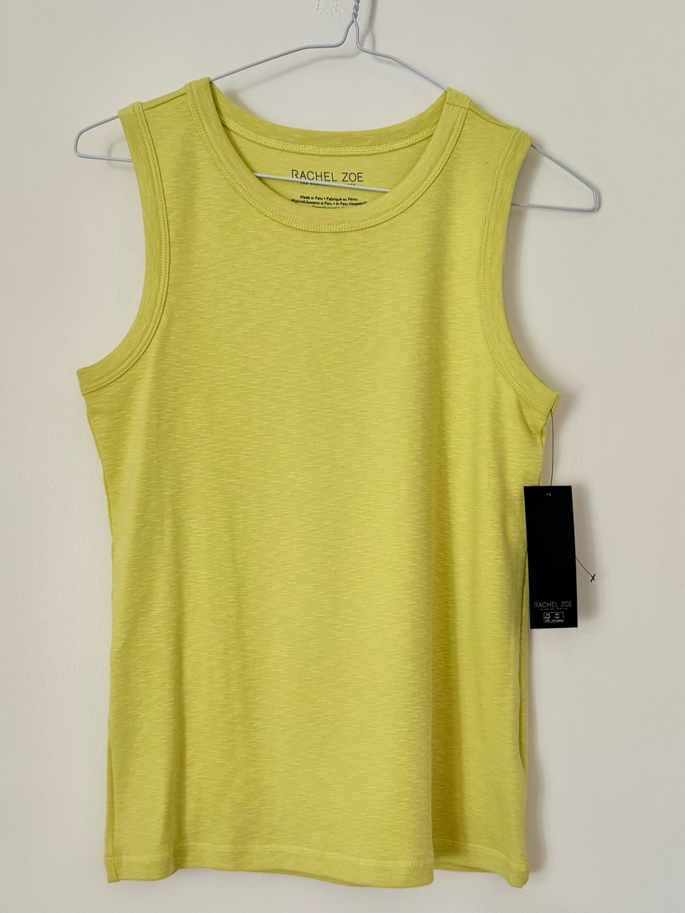 Rachel Zoe Lemon Yellow Sleeveless Tank SZ.M